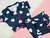 Pijama Cropped Coração Azul