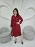 Vestido em Viscose Xadrez Embu Vermelho 1002 Valentina Sirrah na internet