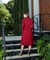 Vestido em Viscose Xadrez Embu Vermelho 1002 Valentina Sirrah