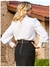 Camisa Tricoline Bordado Perolas 20001 Luzia Fazzolli - comprar online