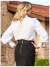 Camisa Tricoline Bordado Perolas 20001 Luzia Fazzolli - comprar online