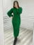 Vestido Maxi Midi Tricot Relevo Paris - Verde na internet