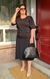 Vestido em Crepe Evasê Bari Preto 991 Valentina Sirrah - comprar online