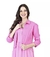 Jaqueta em Jeans Color com Botões Encapados Rosa 21453 Hapuk