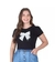 Blusa em Malha com Laço Carmela Preta 21609 Hapuk