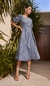 Vestido Jeans Bordado com Faixa 27586 Titanium Jeans