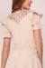 Vestido Cru Linho Bordados Em Crochê Godê Midi 302319 Fascinius - loja online