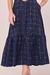 Vestido Chemise Azul Marinho Viscose Xadrez Evasê Midi 302360 Fascinius na internet