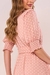 Vestido Rosê Crepe Mini Bordados Florais Evasê Midi 302363 Fascinius - loja online
