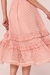 Imagem do Vestido Rosê Crepe Mini Bordados Florais Evasê Midi 302363 Fascinius