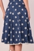 Imagem do Vestido em Algodão Bordados Florais Bicolor Evasê Midi 302486 Fascinius