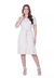 Vestido em Tecido Plano Bordado Bege Ednéia 61846 Hapuk
