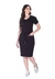 Vestido em Malha Shape Justo Preto Isadora 61875 Hapuk