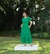 Vestido em Viscose Midi Guará Verde 974 Valentina Sirrah na internet