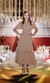Vestido em Crepe Matera Bege 1029 Valentina Sirrah