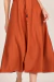 Vestido Ferrugem Mangas Raglan Godê Midi 302813 Fascinius na internet