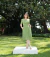 Vestido em Viscose Quioto Verde 968 Valentina Sirrah - Via Karol I Moda Evangélica I Frete Grátis Estado de SP I Parcele até 6x