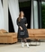 Vestido em Alfaiataria Risca de Giz Cali Preto 907 Valentina Sirrah - loja online