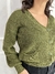 Blusa de Tricot Cropped com Bolsos Frontais Verde Militar - comprar online