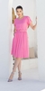 Vestido em Viscose Dobby Carini Rosa 966 Valentina Sirrah na internet