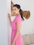 Vestido em Viscose Dobby Carini Rosa 966 Valentina Sirrah - comprar online