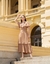 Vestido em Crepe Matera Bege 1029 Valentina Sirrah - loja online