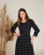 Vestido em Crepe Estampa de Coração Penápolis Preto 1172 - Valentina Sirrah - comprar online