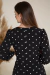 Vestido em Crepe Estampa de Coração Penápolis Preto 1172 - Valentina Sirrah - Via Karol I Moda Evangélica I Frete Grátis Estado de SP I Parcele até 6x