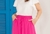 Blusa em Viscose Off-White 1078 Valentina Sirrah na internet