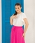 Blusa em Viscose Off-White 1078 Valentina Sirrah