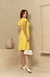 Vestido em Crepe com Babados Amarelo Castilho 1067 Valentina Sirrah - loja online