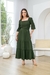 Vestido em Viscolinho Agudos Verde 1129 Valentina Sirrah - comprar online