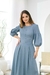 Vestido em Algodão Botões Fake Azul Catalão 1144 Valentina Sirrah - comprar online