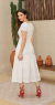 Vestido em Laise Cannes Branco 1063 Valentina Sirrah - loja online
