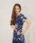 Vestido em Viscose Georgia Floral Marinho 1073 Valentina Sirrah - loja online