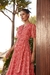 Vestido em Chifon Estampado Vermelho 27633 Titanium Jeans - comprar online