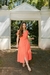 Vestido em Viscolinho Detalhe Botões Coral Araras 1081 Valentina Sirrah - loja online