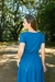 Vestido em Viscolinho Detalhe Botões Azul Petróleo Araras 1082 Valentina Sirrah - loja online