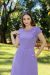 Vestido em Crepe com Babados Lilás Castilho 1066 Valentina Sirrah - loja online