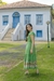 Vestido em Viscolinho Estampado Verde Davos 1090 Valentina Sirrah - Via Karol I Moda Evangélica I Frete Grátis Estado de SP I Parcele até 6x