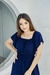 Vestido Cedral em Viscolinho Pipoquinha Marinho 1080 Valentina Sirrah - comprar online
