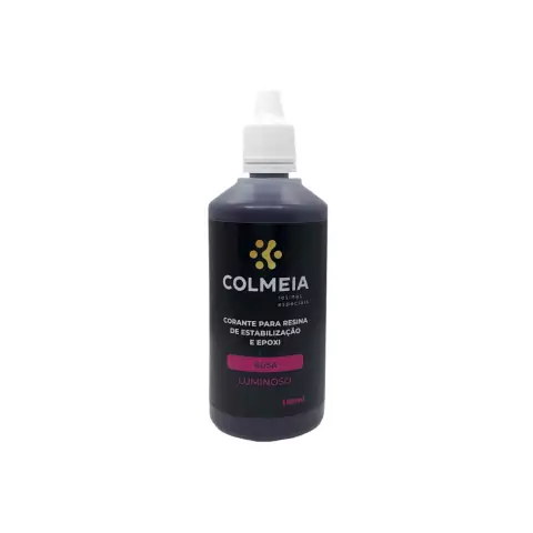 Corante p/ Aplicação em Resina 100ml - Rosa Luminoso - Colmeia Resinas