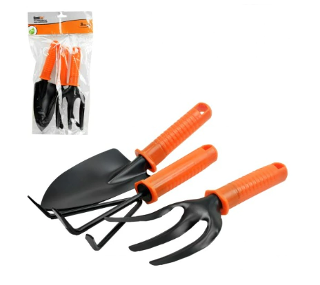 Kit Jardinagem c/3 Peças Cabo PVC