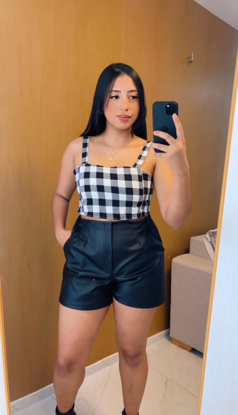 Cropped Xadrez - Bianca - comprar online