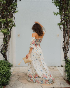 Linha Premium - Vestido Lastex com Manga Flare - Serena na internet