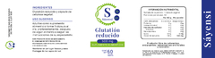 Glutatión reducido · 60 cápsulas 500 mg - Sáyensi