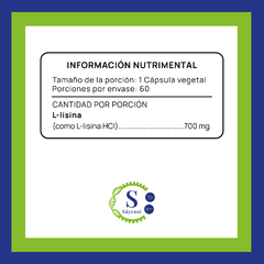 L-Lisina · 700 mg 60 cápsulas - comprar en línea
