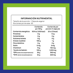 Omega 3 · 1000 mg 60 cápsulas - comprar en línea