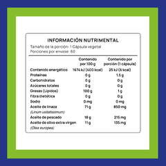 Omega mixto · 1200 mg 60 cápsulas - comprar en línea