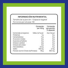 Potasio · 90 cápsulas - comprar en línea